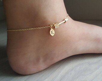 Delicate Petite Arrow Anklets,delicate Arrow Anklet,Unique anklet,coin Anklet,Bridesmaid Gift,valued gift,Christmas gifts