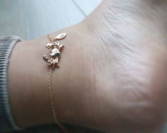 Delicate Petite Crab Anklet, Crab Anklets,cute anklet,initial Anklet,Bridesmaid Gift,valued gift,Christmas gifts,good present