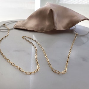 Face Mask Chain 18k Gold Necklace /Face Mask Holder Strap,Detachable Necklace Chain, mask strap,mask holder,face mask holder,face mask strap