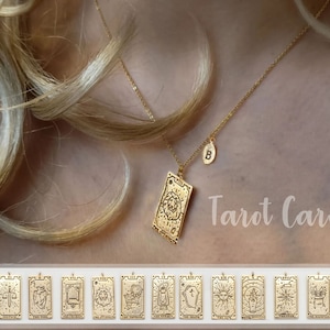 Tarotkaart ketting voor moeder, Tarot kettingen, hemelse kettingen, gouden zon tarot ketting, Sun Fortune Star Moon Heart Mystic Sieraden