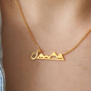 Mountain Necklace Mountain necklaces Boho Jewelry Travel Gift Bridesmaid Gift Christmas birthday gifts Personalized Jewelry Best Friend Gift