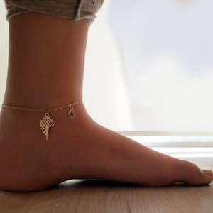 Delicate Yoga Anklet,Unique Anklet,lady anklet,cute Anklet,Bridesmaid Gift,valued gift,Christmas gifts,good present
