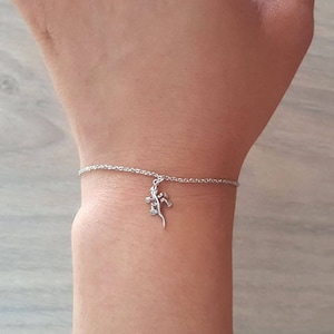 Minimal Lizard Bracelet,Gecko bracelet,minimalist Bracelet,bridesmaid gift,christmas gift
