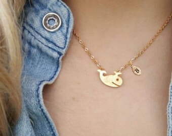 Whale Necklace whale necklaces Fish Sea jewelry animal necklace Bridesmaid Gift mothers day Christmas birthday gifts Best Friend Gift