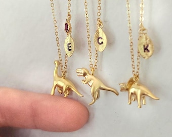 Feine T-rex Dinosaurier Halskette Dinosaurier Mutter Baby Halskette für Kinder Erwachsene, Geschenk für Muttertag, Weihnachtsgeschenke, Geburtstagsgeschenk