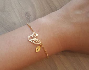 Delicate Petite Squirrel bracelets,Delicate Squirrel bracelet, cute bracelet,Thin Gold Chain, Layering Bracelet ,Bridesmaid Gift