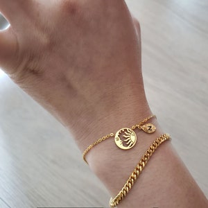 Celestial Bracelet.Sun and moon bracelet.Celestial jewelry.gifts for her.unique bracelet. Bridesmaid gift.Valentine's gift.mom gift.14k gold