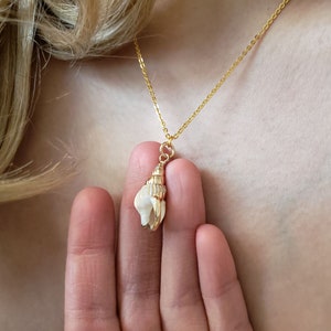 18k gold sea Shell necklace,Hawaiian conch sea shell ,Ariel voice necklaces,,unique Necklace ,Bridesmaid Gift,best friends necklace,birthday