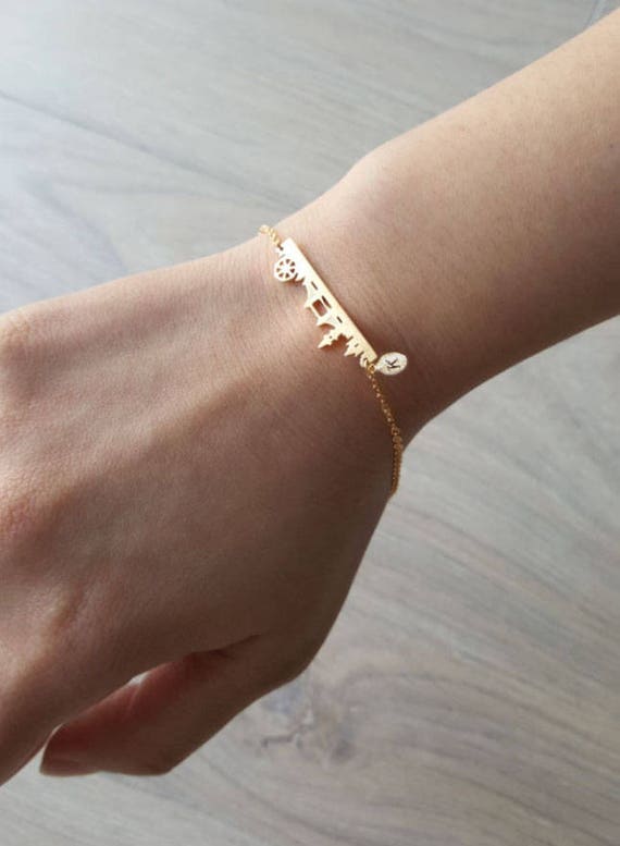 Delicate Petite London Bracelets,delicate UK Bracelet, CITY