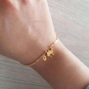 Delicate Petite Origami Camel Bracelets,Delicate Camel Bracelet,Unique bracelet,Thin Gold Chain, Layering Bracelet ,Bridesmaid Gift