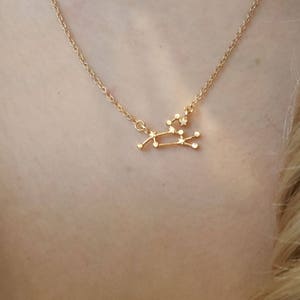 Leo Necklace,Zodiac Sign necklace,Constellation necklace,Star necklace,Birthday gift, Bridesmaid gift,minimalist necklace,zodiac necklace