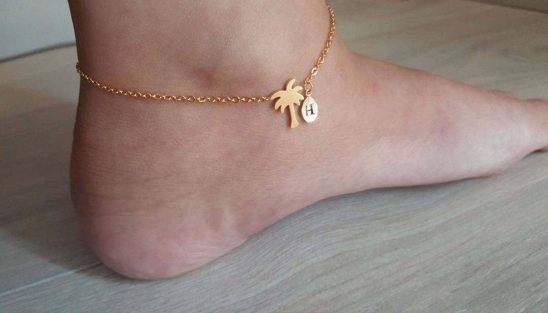 Gold palm hotsell tree anklet