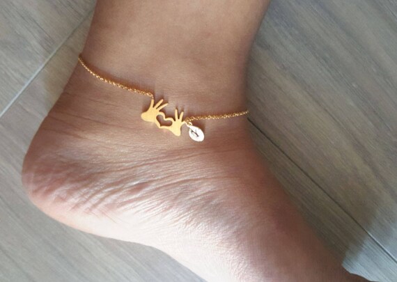 Buy Dainty Delicate Heart Hand Anklet double Hand Anklet heart Anklets bridesmaid Gift birthday Gift Christmas Gift Online in India Etsy