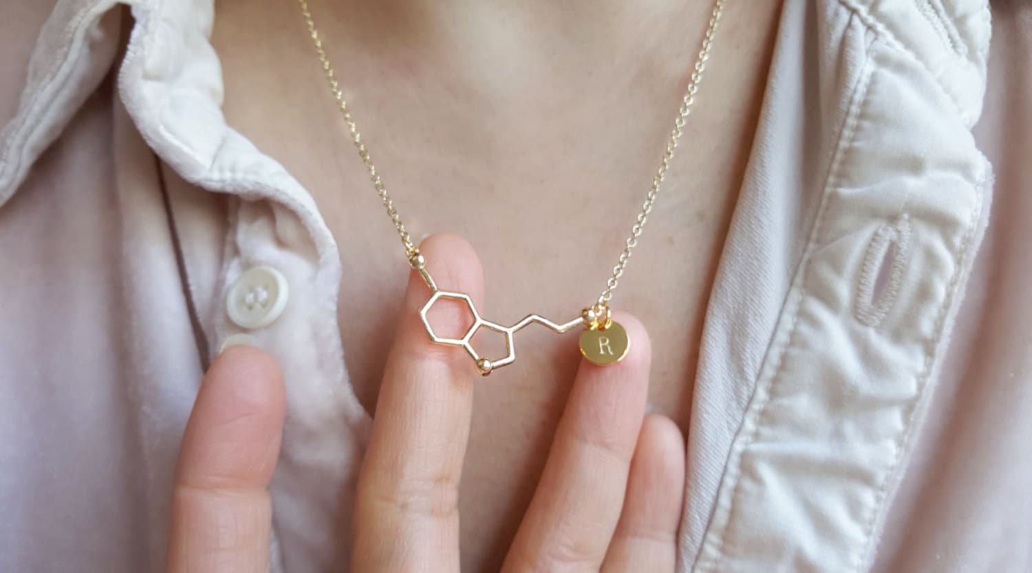 Stainless Steel Chemical Compound Necklaces, coffee, serotonin, dopamine  pendant | eBay