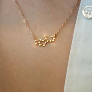 Virgo Necklace,Zodiac Sign necklace,Constellation necklace,Star necklace,Birthday gift, Bridesmaid gift,minimalist necklace,zodiac necklace image 2