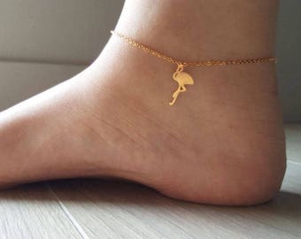 Delicate Petite Flamingo Anklet, delicate Flamingo Anklets,Unique anklet,bird Anklet,Bridesmaid Gift,valued gift,Christmas gifts, present