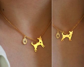 Delicate Petite Chihuahua Dog Necklace,Chihuahua necklace,Layering necklace, Tiny Necklace ,Bridesmaid Gift, valued gift,DOG necklace