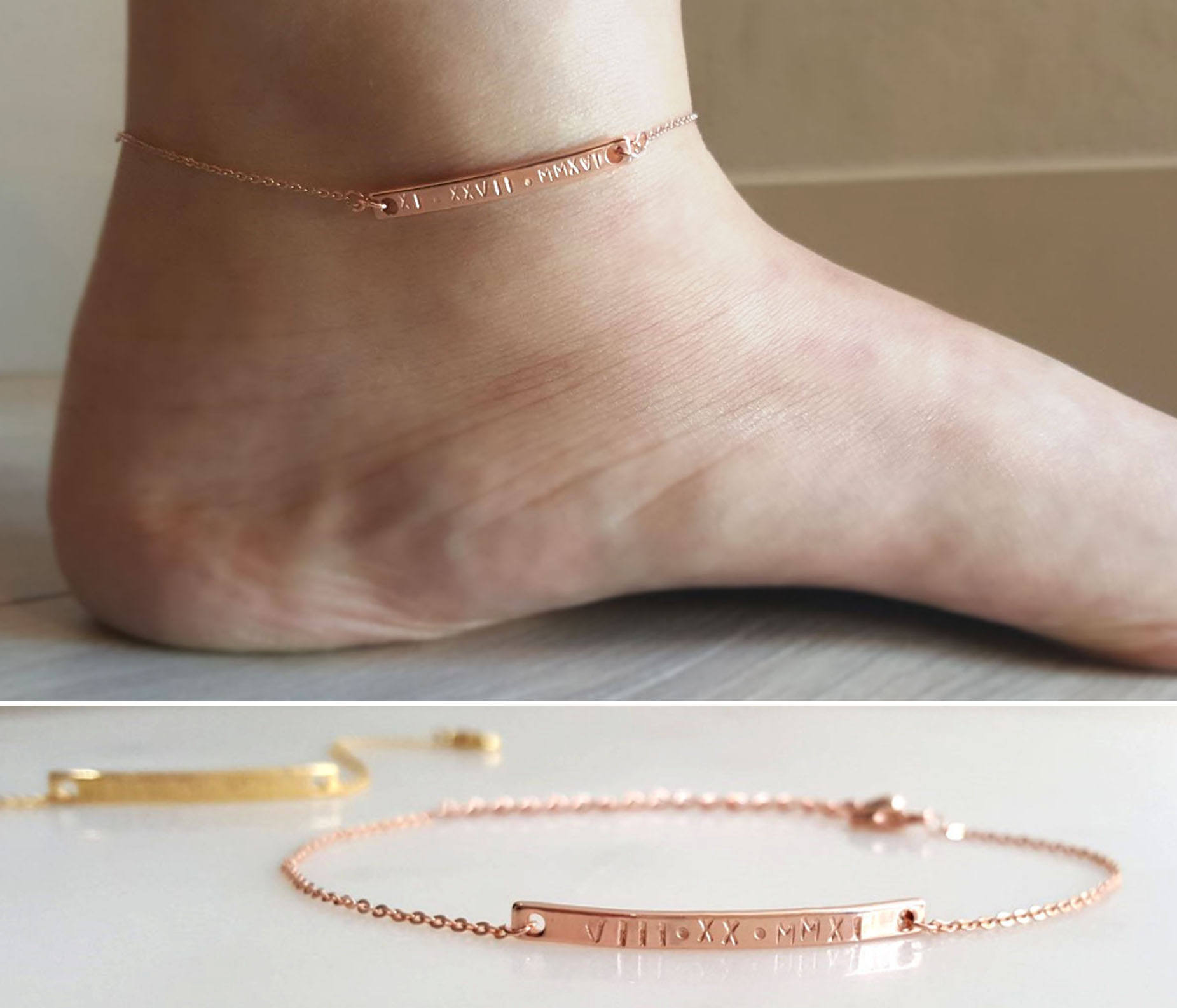 Coordinate anklet sale