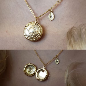 Collar de medallón de diseño floral de oro de 18 k, collar de medallón, collar de rosa, collar de flores, día de la madre, regalos de dama de honor