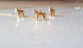 Minimal 18k Gold Horse necklace,Dala Horse Necklace,Swedish Horse,minimalist necklace,Bridesmaid Gift,Mothers day Necklace, birthday gift