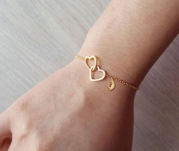 Bracciale Personalizzato Grand Made Con Cuore E Nomi – Incisione Da 2 A 5 Nomi, Regalo Donna