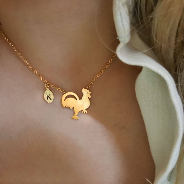 Delicate Petite Chicken Necklace,Bird necklace,Layering necklace, Tiny Necklace ,Bridesmaid Gift, valued gift