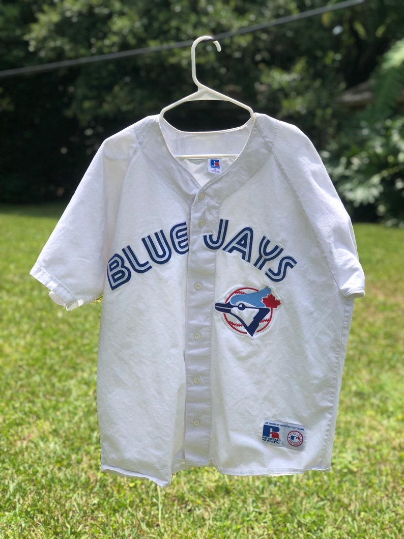 blue jays button up jersey