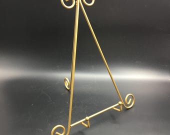 Large Plate Holder for Platters and Framed Art Easel Stand