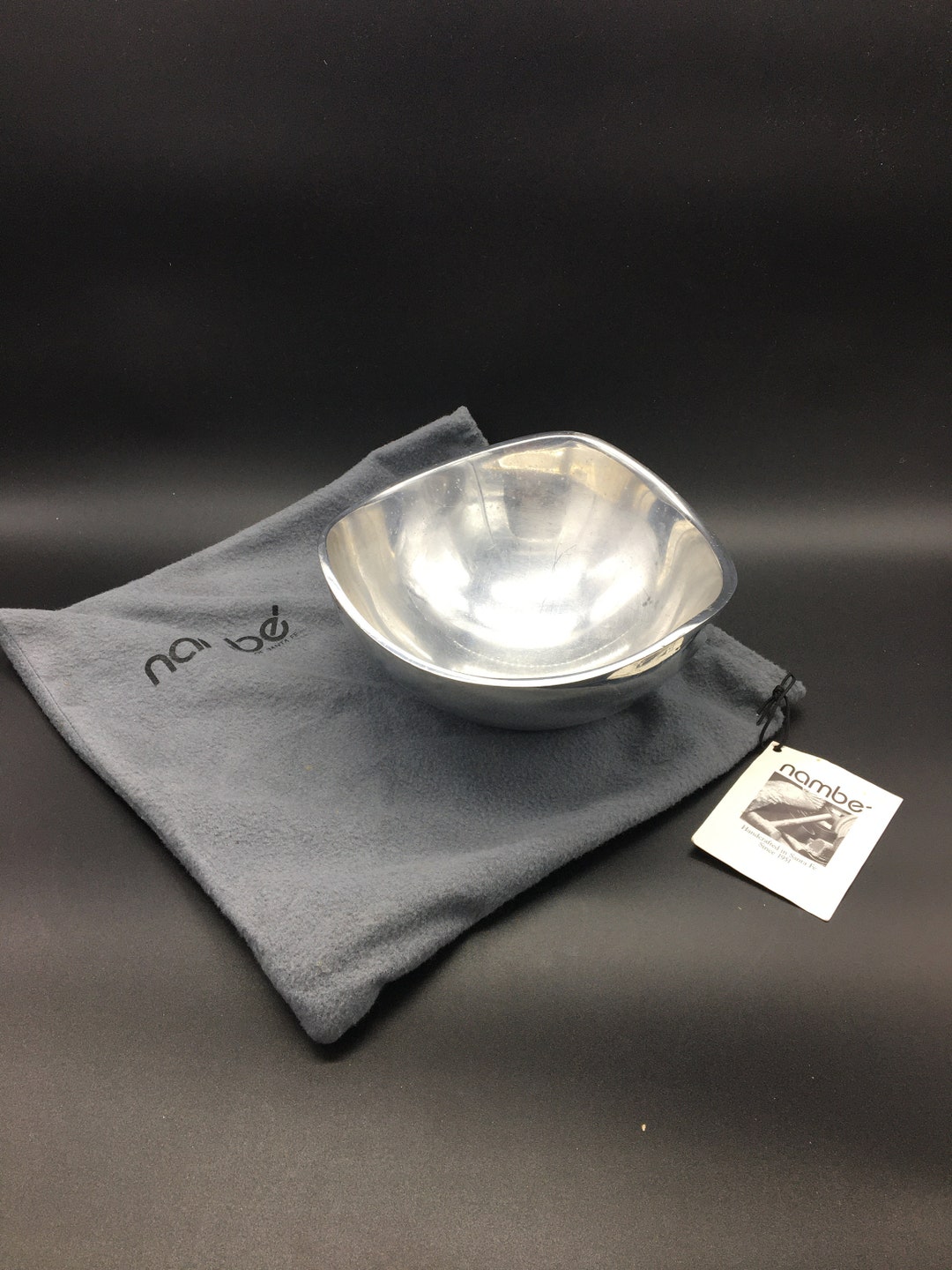 Vintage Nambe Metal Serving Tray for Appetizers and Breakfast