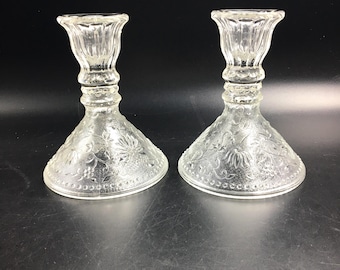 Vintage Joska German Lead Crystal Candlesticks