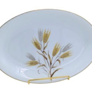 Noritake Wheaton Serving Platter | Vintage Fine China with Wheat Motif & Gold Rim
