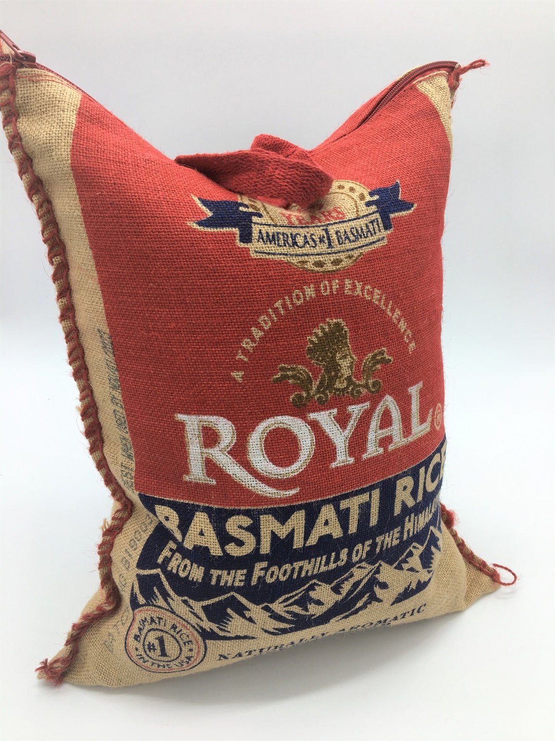 Whimsical Pillow Burlap Pillow Basmati Rice Pillow Etsy