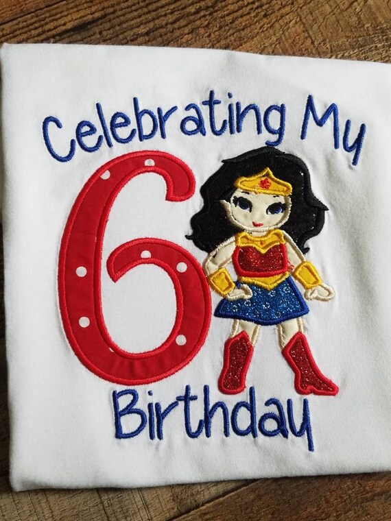 wonder woman birthday shirt
