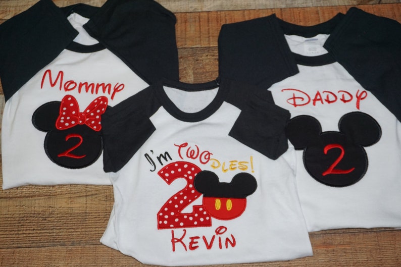 family mickey mouse birthday shirts
