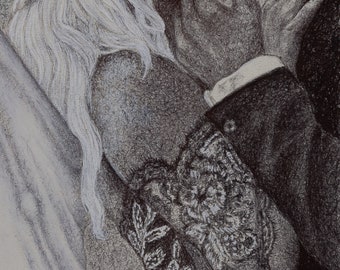Impresión giclée de bellas artes de Madis 8x10 “Vínculos y traiciones” de Vera Vixon