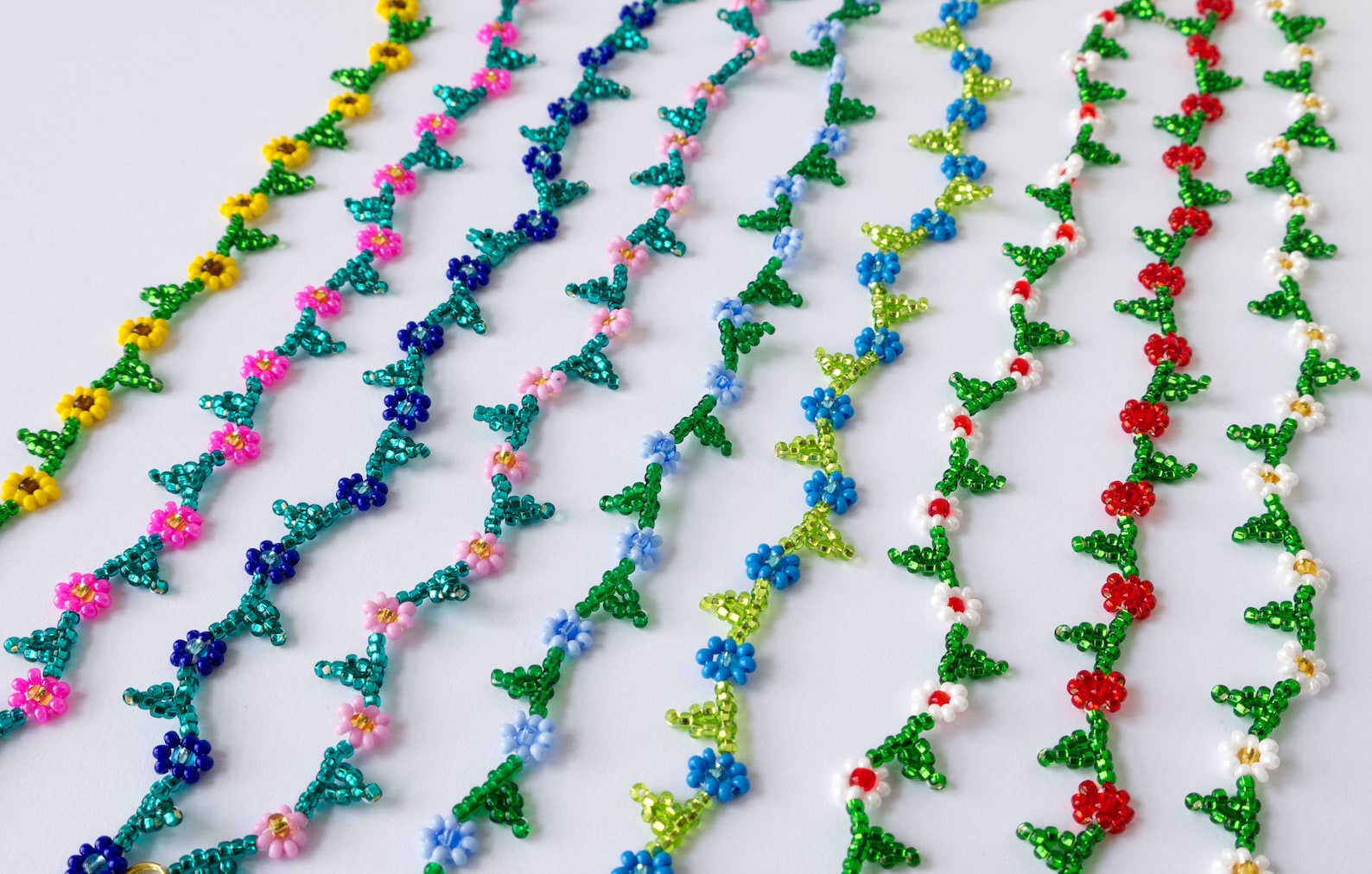 Beading Tutorial Daisy Chain Beaded Bracelet How to Make Etsy