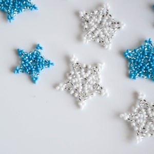 Beaded Snowflake Tutorial Set Pendant Ornament Earrings Beading ...