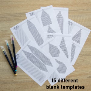 Beading Graph für Brick Stich Ohrring, Rohling, Papier Graphik Muster, Sofortiger download Rocailles perlen muster