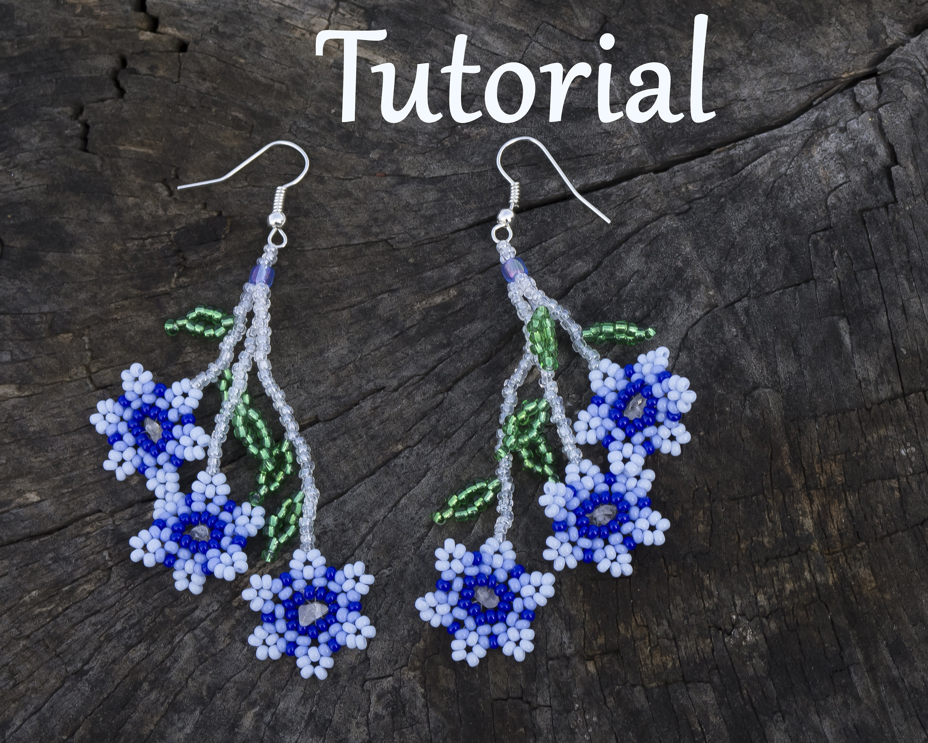 Flower shop bead earrings