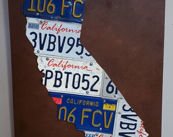 California License Plate Wall Art - Etsy