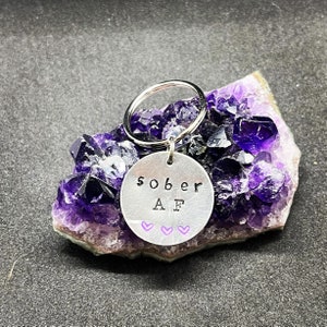 Sober AF Keychain