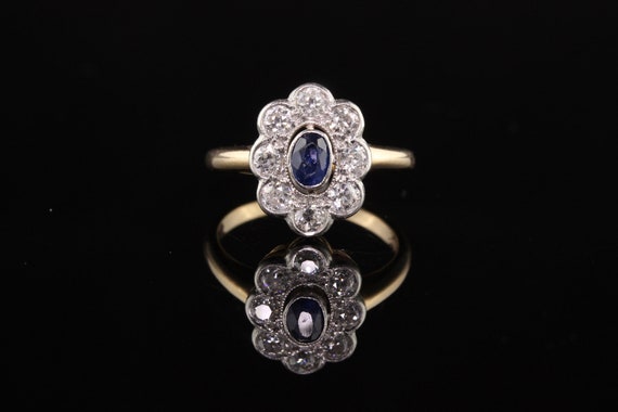 Antique Art Deco 14K Yellow Gold and Platinum Old… - image 3