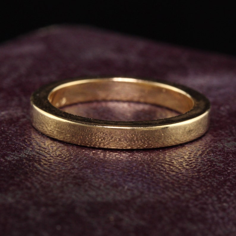 Vintage Estate 18K Yellow Gold Classic Wedding Band | Etsy