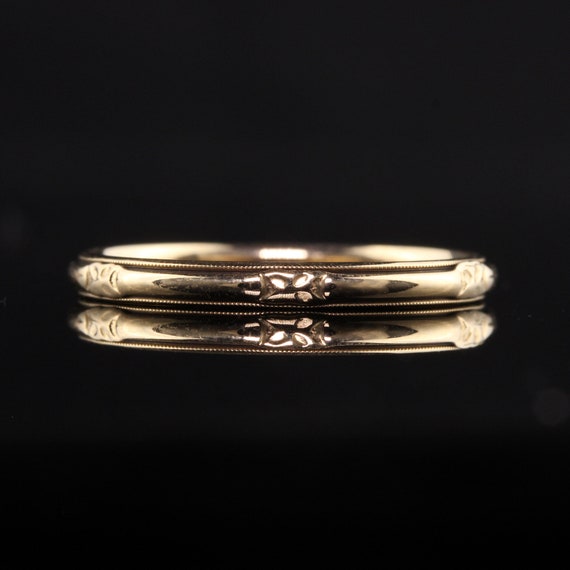 Antique Art Deco Wood and Sons 14K Yellow Gold En… - image 3