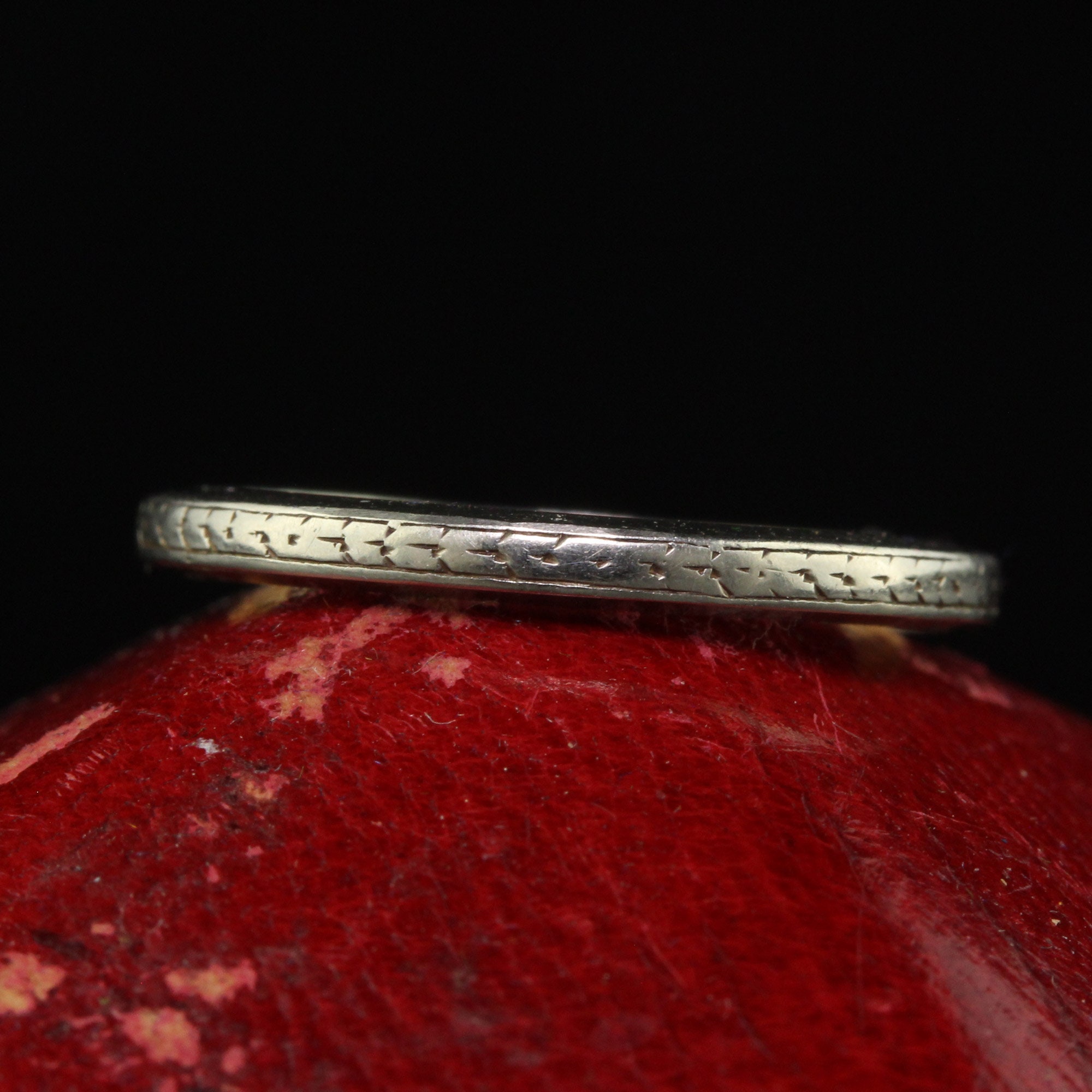 Circa 1921 - Antique Art Deco 18K White Gold Two Tone