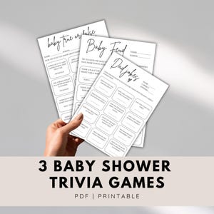 Family Fued Baby Shower Game Pdf, Fun Baby Shower Trivia Games, Baby Family Fued, Modern Minimalistic Instant Download Printable