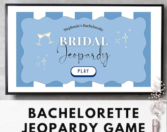 Bachelorette Jeopardy Game: Editable Trivia, Hen Party Fun (Digital Download)