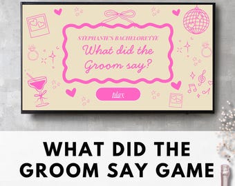 Juego de beber de trivia de despedida de soltera: ¿Qué dijo el novio? (Descarga digital)