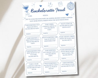 Bachelorette Family Feud Game: Printable Hen Party Trivia (PDF Download)
