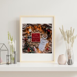 Christmas Digital Pregnancy Announcement December Editable Boho Gender Neutral instant pregnancy announcement social media template